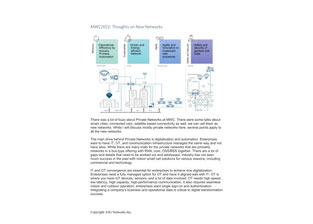 MWC 2022: Thoughts on New Networks
